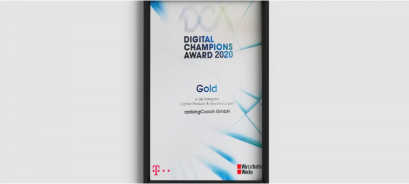 rankingCoach remporte un DIGITAL CHAMPIONS AWARD 2020