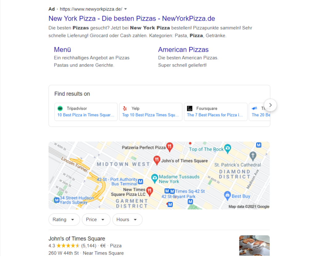 Image 5 time square new york pizza places - Google Search 7-14-2021 2-27-34 PM