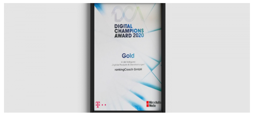  rankingCoach wins award for its Digital Marketing App for SMBs