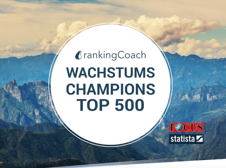 rankingCoach is Business Growth Champions 2020
