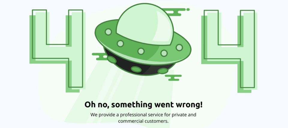 404 error message means