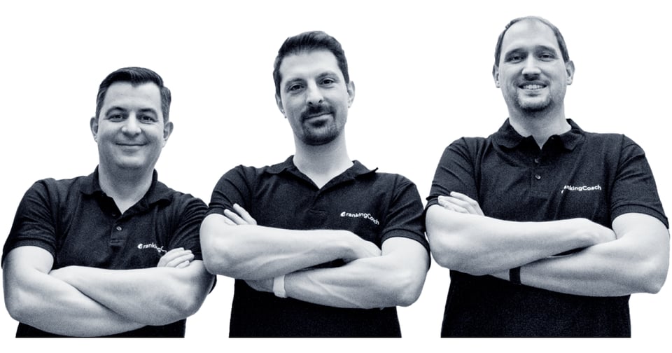 Fundadores da rankingCoach Marius Gerdan, Daniel Wette e Thomas Meierkord.