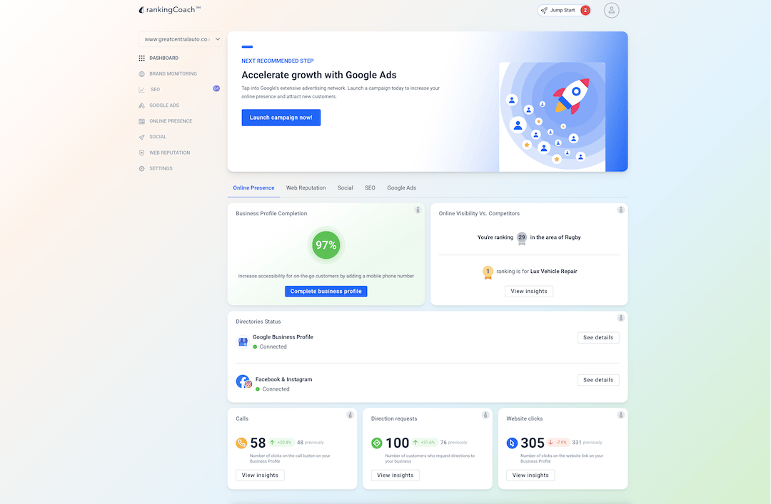 rankingCoach-dashboard