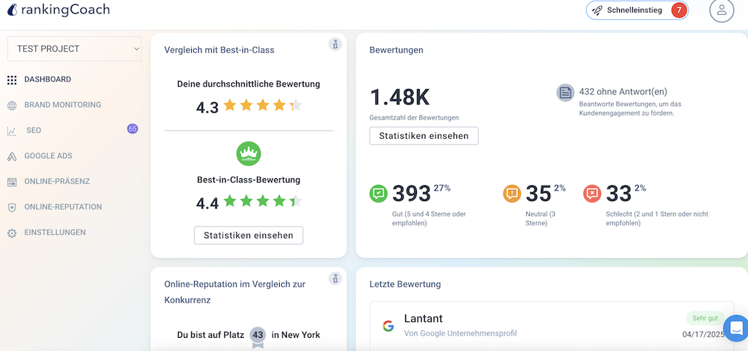 screenshot von rankingCoach-free