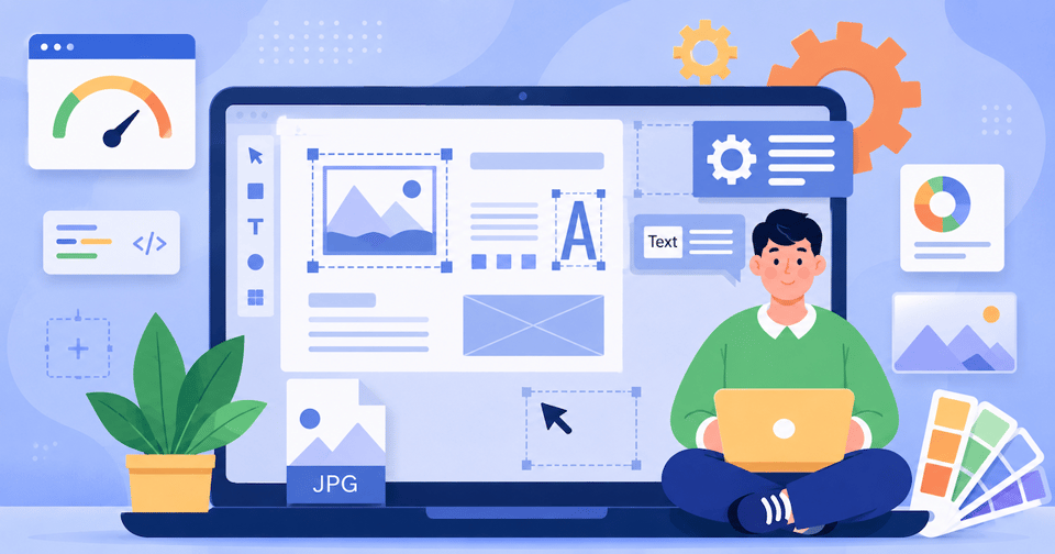 Diseñador UX trabajando en una interfaz web