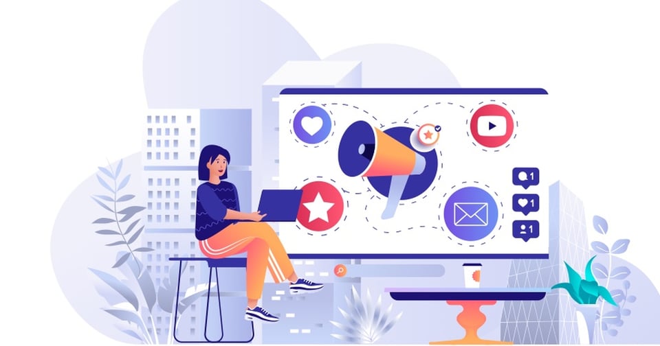 Feature image: SMB managing social media on a budget.