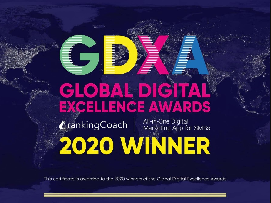Der Global Digital Excellence Award 2020 geht an rankingCoach!