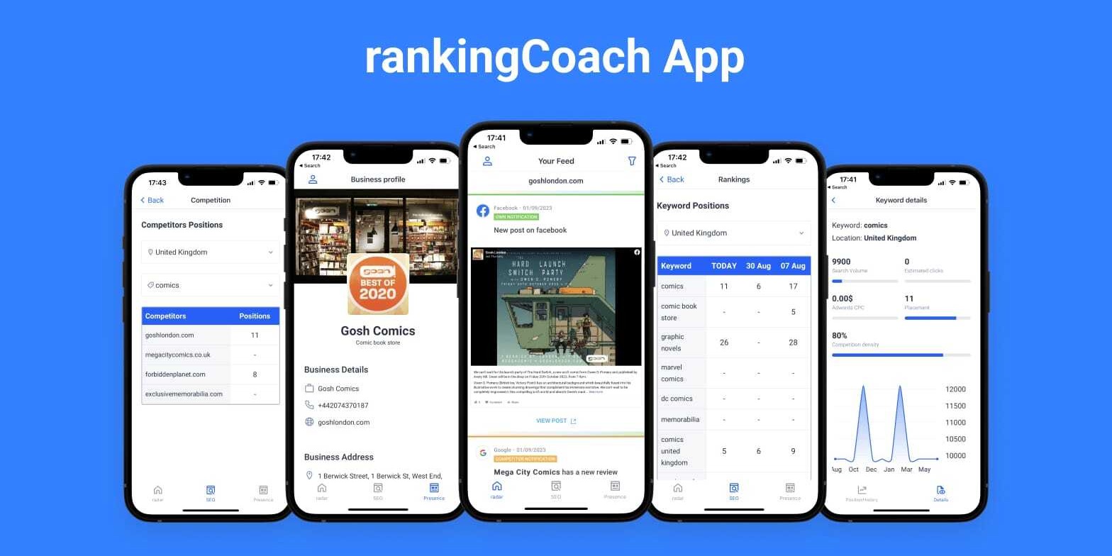 Digital Marketing on the go: rankingCoach for mobile is here with new features!